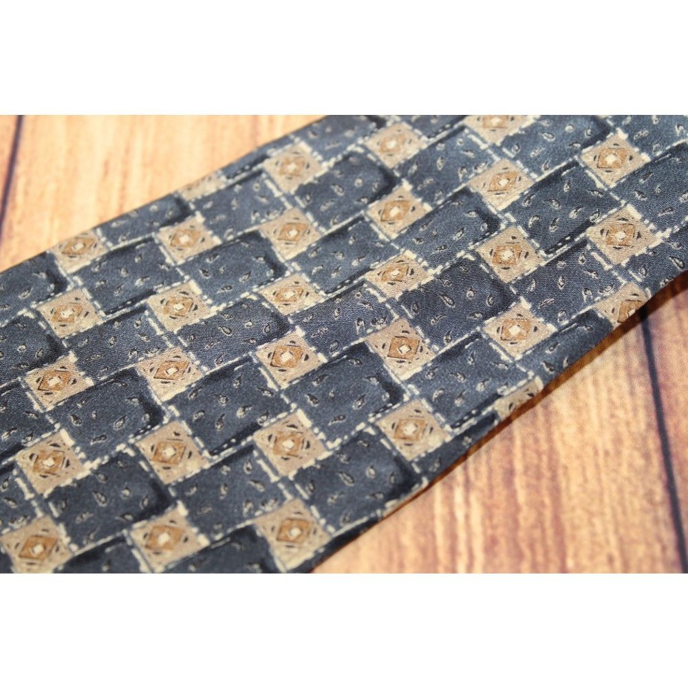Vintage Zylos George Machado 100% Italian Silk 3.75" 58" Men's Tie